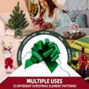 12pcs Christmas Bows for Gift Wrapping Easy and Fast Gift Bows Accessory for Presents, Christmas Tree Decor, Party Favors Supplies, Wine Bottles, Art & Craft and More.