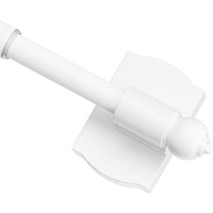 ENJOYBASICS 1 Pack Magnetic Curtain Rod, 16 to 28 Inches Adjustable Strong Magnet Bar for Door, Classroom Whiteboard, and Any Metal Space, No Drill Required, White