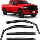 in-Channel Extra Durable Rain Guards for Dodge RAM 2500 & 3500 Trucks (New Body Style) 2019–2026 Crew Cab, Window Deflectors, Vent Window Visors, 4-Piece Set – 220010v