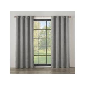 Modavari Home Fashions Esquire Blackout Thermal Lined Single Panel Grommet Modern Geometric Easy Care 1 Panel 84in L x 52 in W