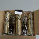 N9R 100PCS Gold Plastic Forks, 7.48inch Disposable Gold Plastic Silverware, Heavy Duty Plastic Forks for Parties, Weddings and Events