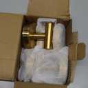 warlve Heavy Duty Reusable Suction Cup Hooks for Shower - No Drill Bathroom/Glass/Mirror/Tiles & Metal Surfaces,and Smooth Non-Porous Surfaces for Towels, Robes, Loofahs (4, Brushed Gold)