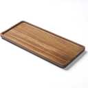 Bathroom Vanity Tray, Bathroom Tray for Counter, Toilet Tank Tray, Wood Bathroom Tray for Organizing and Home Decor (13.8 x 6 x 0.8 inch)