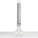 iDesign Forma Brushed Stainless Steel Squeegee  - 12" x 8" (Clear)