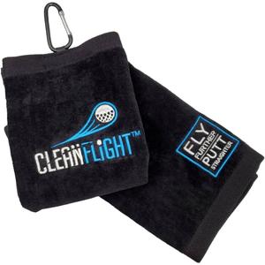 Golf Ball Towel with Carabiner Clip l Use Both Wet and Dry