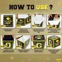 KatchOn, Black and Gold Graduation Balloon Box - 4 Boxes | Black and Gold Grad Decoration Box | Graduation Party Decorations | Grad Party Decorations 2025, Graduation Decorations 2025 | Class of 2025