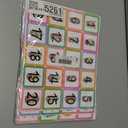 7 Calendar Pocket Chart, Classroom Monthly Pocket Chart with 76 Cards (68 Illustrated Activity Cards, 8 Dry Erase Blank Cards) plus 3 Over Door Metal Hangers for Classroom Home Preschool (13" x 9.5")