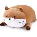 KOPHINYE Weighted Stuffed Animal, 12inch 1.4lbs Cute Otter Weighted Plush Pillow for Kids, Soft Stuffed Otter Soothing Cuddle Sleeping Pillow for Kids Boys, Girls, Birthdays Gifts