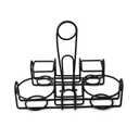 G.E.T. 4-93736 Black 9 Wire Caddy for Round Table Pizza, 6" Tall Metal Specialty Servingware Collection