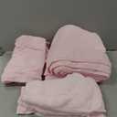 GLAMBURG Ultra Soft 8-Piece Towel Set - 100% Pure Ringspun Cotton, Contains 2 Oversized Bath Towels 27x54, 2 Hand Towels 16x28, 4 Wash Cloths 13x13 - Ideal for Everyday use, Hotel & Spa - Pink