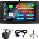 Android Double Din Car Stereo for Toyota Corolla E120 2000 2001 2002 2003 2004 2005 2006, 7 Inch Touch Car GPS Radio Wireless Car-Play Android Auto Support WiFi Blue-Tooth FM RDS, 2GB RAM 32GB ROM