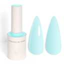 VENALISA Baby Blue Gel Nail Polish, 1 Pcs Light Blue Gel Polish Pastel Bright Color High Gloss Soak Off U V Nail Manicure Salon and DIY at Home Gifts for Women