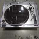 Crosley C100A-SI Belt-Drive Turntable Record Player with Adjustable Counterweight, Silver