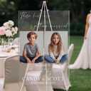 Novabright 6 Pcs the Night Before Wedding Welcome Yard Sign with Adjustable Easel & DIY Stickers 15.8"x23.6" These Kids Are Getting Married Yard Signs Decor for Rehearsal Dinner, Bridal Shower