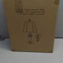 Set of 2 Touch Control 3-Way Dimmable Table Lamps with 2 USB Charging Ports Traditional Bedside Lamps with Bell Shape Faux Silk Shade & Brown Base for Bedroom Nightstand Living Room LED Bulbs Included