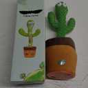Pbooo Dancing Talking Cactus Mimicking Toy,Talking Repeat Singing Sunny Cactus Toy 120 Pcs Songs for Baby 15S Record Your Sound Sing+Dancing+Recording+LED