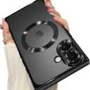 OOK Magnetic Case Made for iPhone 17 6.3 Inch [Compatible with MagSafe] Soft TPU Anti-Scratch Shockproof Protective Phone Cover Slim Clear Case for Women Men - Black