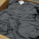 Amazon Basics 4 Piece Breathable 100% Cotton Jersey Bed Sheets Set, Machine Washable, Stretchy Flat and Fitted Sheets, Pillowcase, King, Dark Gray, Solid