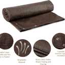 90% Outdoor Sun Shade Cloth, 6 x 12, Pergola, Deck, and Backyard Patio Sunshade with UV Protection, Heat Resistant HDPE Material, Reinforced Grommets (6x12 FT,Brown)