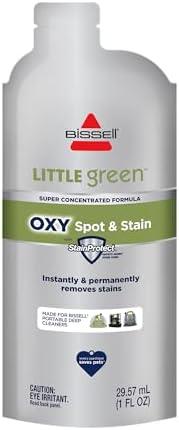 NEW BISSELL Little Green Pro Oxy Spot & Stain Super Concentrate Cleaning Formula for Portable Deep Cleaners, 5 Super Concentrate Pouches