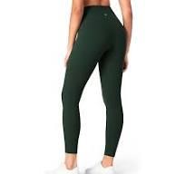 Women's High Waisted Yoga Leisure Leggings 25" Light Compression Butter Smooth Workout Legging Pants Side Pockets, S, Pack Of 2