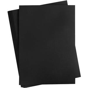 100 Pcs Corrugated Cardboard Colored Sheets, Made In USA Flat Cardboard Sheet For Inserts, Black 3 mm Thick Sheet For Craft, DIY, Shipping, 24x12" Dividers & Mailing (B Flute)