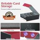 4-Row3200+ Trading Card Storage Box, Card Organizer Holder with 24 Dividers, Case Fit for MTG TCG Magic Commander Deck Playing Cards, Deck Box for Sport Card