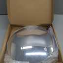 11.65 Inch Frameless 1.8mm Thick Acrylic Convex Mirror - Adjustable Wide Angle View Indoor Security Mirror for Garage Parking Warehouse Office and Corner Security Traffic, 2 Pack