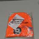 LED Beanie Hat with Rechargeable Headlight & Rear Red Light, 3 Modes, USB Charging, Warm Winter Cap with USA Logo