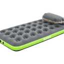 Bestway Single Air Mattress | Portable Fast Inflatable Outdoor Airbed with Storage Bag Pump, Roll & Relax, Raised Height Queen