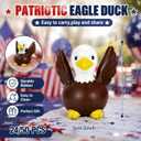 Deekin 24 Pcs Rubber Ducks 2 Inch Party Favors Small Animal Rubber Ducks for Cruise Ships for Shower Birthday Gift Activity Theme Party (Eagle)