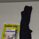 beister Medical Compression Pantyhose for Women & Men, 20-30mmHg Graduated Support Tights, Opaque Footless Waist High Compression Stockings & Leggings for Varicose Veins, Edema, Flight, DVT (XX-Large, Navy)