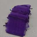 Purple Organza Gift Bags Marbles Coins Bags with Drawstring Party Wedding Bags Pouches Candy Bags
