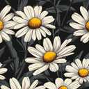 Black Floral Peel and Stick Wallpaper Vintage Boho Leaf Contact Paper Daisy Flower Wall Mural Home Vinyl Waterproof Self Adhesive Removable Renter Friendly Wall Paper 17.5" x 118"