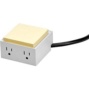 Bostitch Office Konnect Power Hub, Two Outlets Charging Station for Desktop, Shallow Tray Top, White Bostitch Office Konnect Power Hub, Two Outlets Charging Station for Desktop, Shallow Tray Top, White