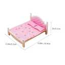 Realistic Miniature Doll Furniture for Dollhouse Bedroom Decor Desktop Mini Decor with Craftsmanship for Play and Mini House Scenes