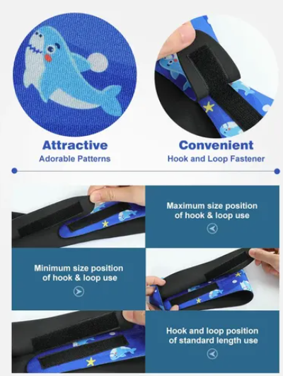 Swimming Headband, Adjustable Neoprene Ear Guard and Hair Guard for Kids