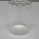 1 Pack Clear Seeded Glass Lamp Shade Replacement - 5.11"H x 3.94"D, High Transmittance Cylinder Shade for Pendant Lights, Chandelier Wall Sconces