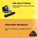 Volleyball Solo Training Set with Adjustable Rebound System Serve, Set & Spike Practice Equipment for Youth, Teens & Adults