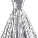 Dressever Women's 50s 60s Vintage Sleeveless Cocktail Party Dress with Pockets (3X-Large)