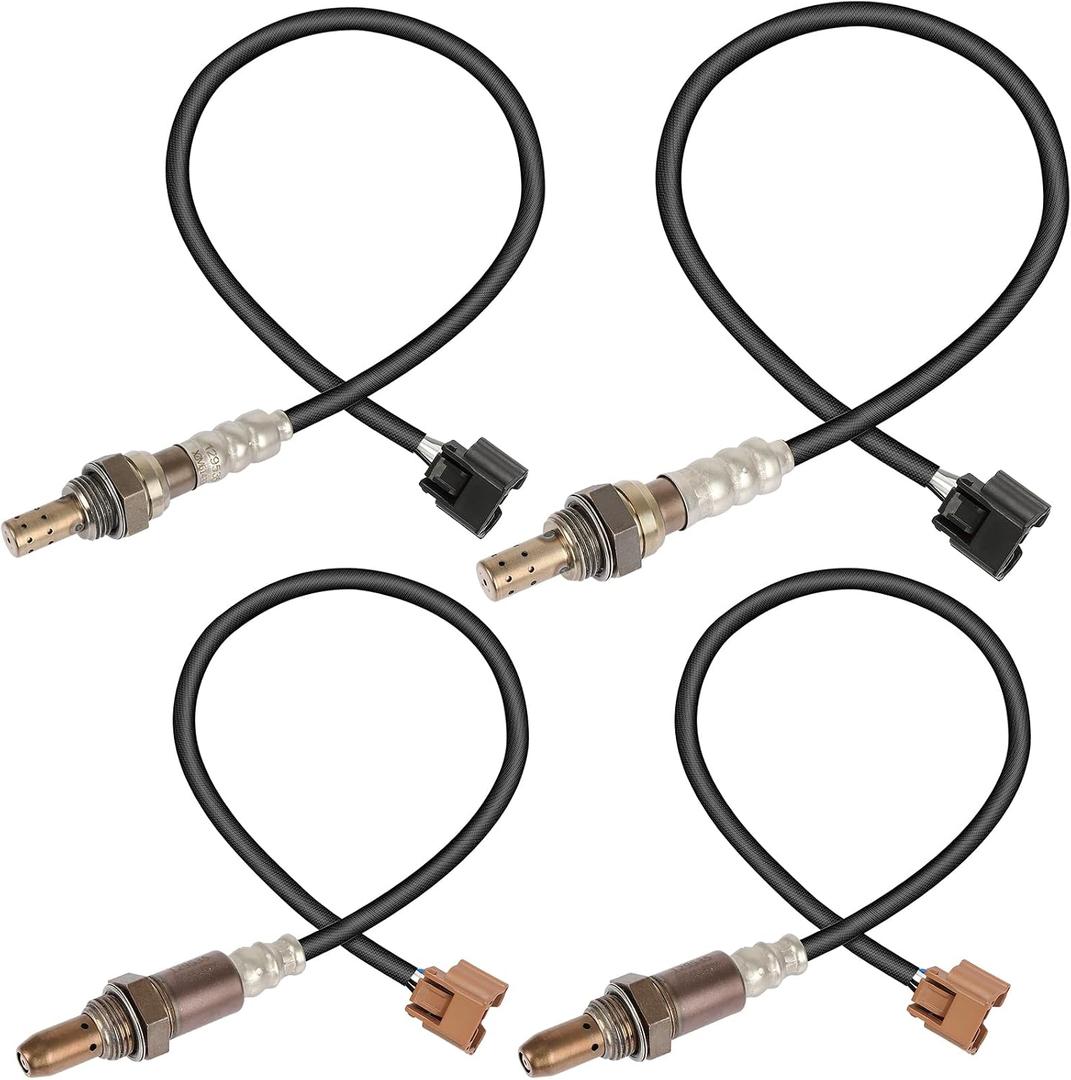 Oxygen O2 Sensor 4PC Set Upstream Downstream for Nissan for Altima 2013-2014 Murano 2012-2014 Pathfinder 2013-2015 Quest 2012-2015 for Infiniti QX60 JX35 3.5L Replacement 226A01HC0A