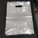 Choice Marts 100 Clear Plastic Bags With Handles 9"x12" Perfect for Merchandise And Retail 1.5Mil Thick Clear Gift Bags With Handles