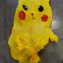 Adult Inflatable Pikachu Costume Halloween Party Cosplay Blow up Fancy Dress 