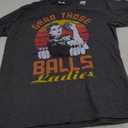 Grab Those Balls Ladies Bowling Retro For Women, Fun Bowling T-Shirt, Medium, 