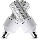 2 Pack LED Corn Light 600W Equivalent LED Corn Bulb 7500 Lumen 60W Large Area Cool Daylight White E26/E27 Medium Base for Garage Backyard Bedroom Warehouse Factory Workshop Street