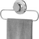 Luxshiny Suction Cup Towel Holder No Drill Hand Towel Hanger Kitchen Bathroom Wall Mount Rack for Dishcloths and Wash Cloths 9.25In