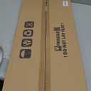 8x24 Picture Frame 2 Pack, Rustic Black Wood Frame with Tempered Glass, Display Pictures Multiple Five 4x6 With Mat or 8 x 24 Without Mat - Horizontal or Vertical Wall Mounting