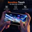 UniqueMe for Samsung Galaxy S21 Plus Screen Protector, 9H Hardness Fingerprint Unlock Samsung S21+ Tempered Glass + Camera Lens Protector with Easy installation Frame - 6.7 inch [ 2+2 Pack ]