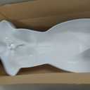 SSWBasics Female Mannequin Torso - Fits Womens Sizes 5-10 - Molded, Shatterproof & White, 34.75"H