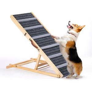 Dog Ramp for Large, Small & Old Dogs, 41.7" Long Upgrade Folding Pet Ramp for Car, Bed, Sofa, Couch, Portable Folding Dog Stairs Adjustable Heights 13" to 25" - Hold Up to 250lb Dog Ramp for Large, Small & Old Dogs, 41.7" Long Upgrade Folding Pet Ramp for Car, Bed, Sofa, Couch, Portable Folding Dog Stairs Adjustable Heights 13" to 25" - Hold Up to 250lb